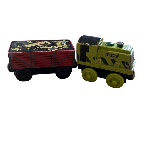 Thomas & Friends Wooden Railroad Dirty Scruff & Garbage Car - Picture 1 of 8